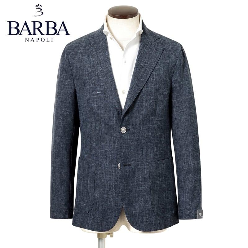 新品【バルバ 】 シルク混 EASY ロロピアーナ 2Bジャケット 50(L) BARBA（バルバ） 【SALE】バルバ BARBA ／ 25SS Loro Pianaウール