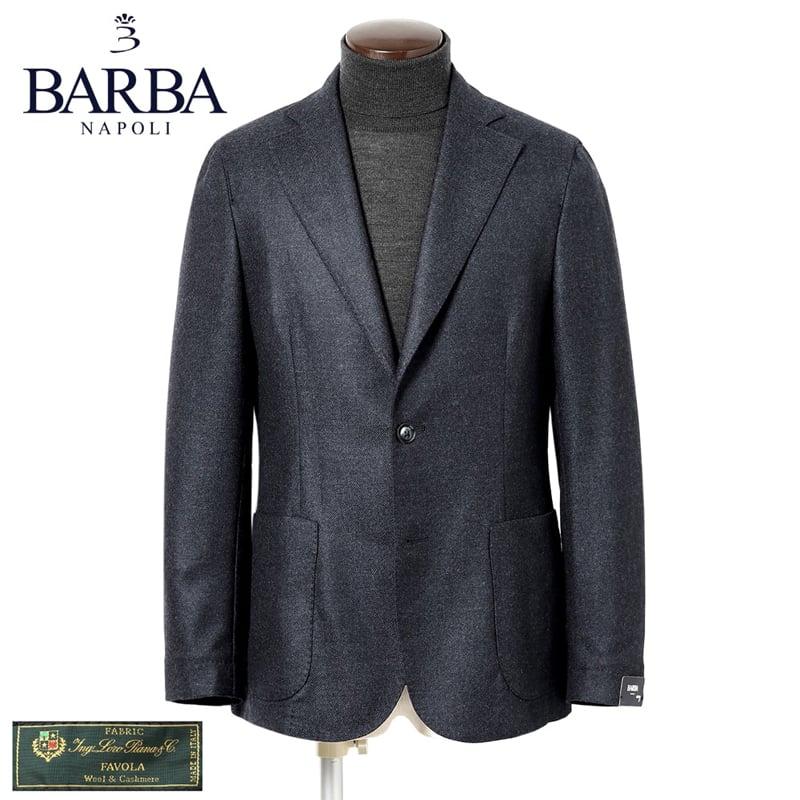 【新品未使用】BARBA（バルバ）」高級 ウール ダブルジャケット BARBA バルバ メンズ ジャケット ダブル EASY ウール ピークドラペル