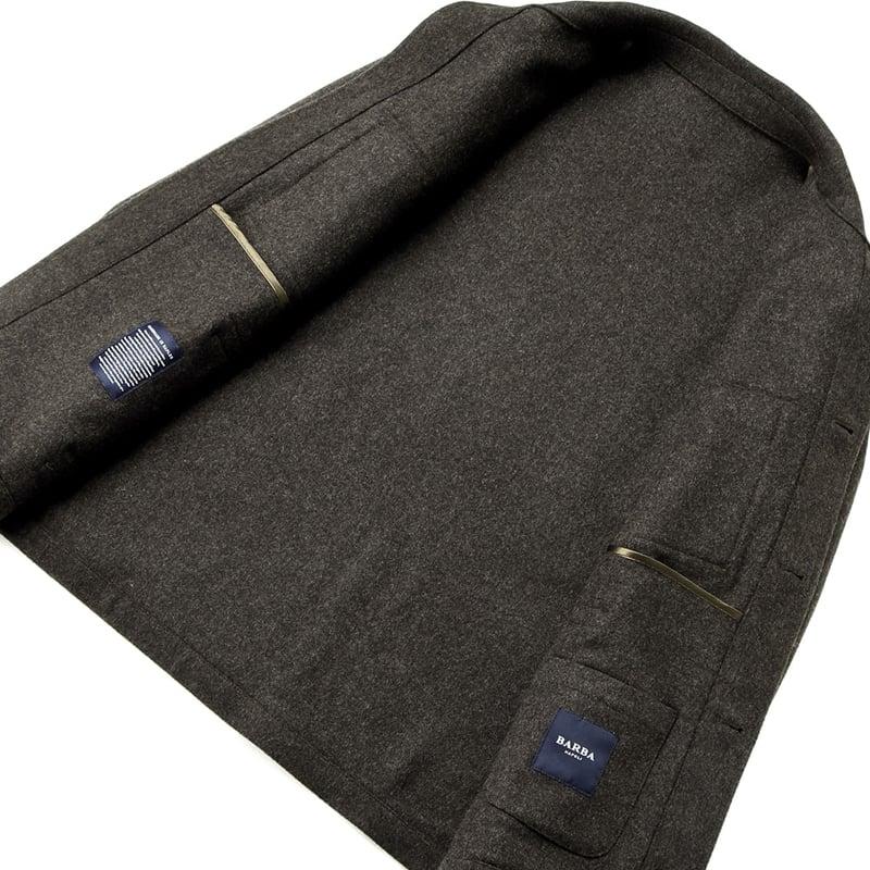 バルバ BARBA ／ 25-26AW Loro PianaウールメルトンビーバーCPOシャツアウター「PARK」（ダークブラウン） | BARBA | 02
