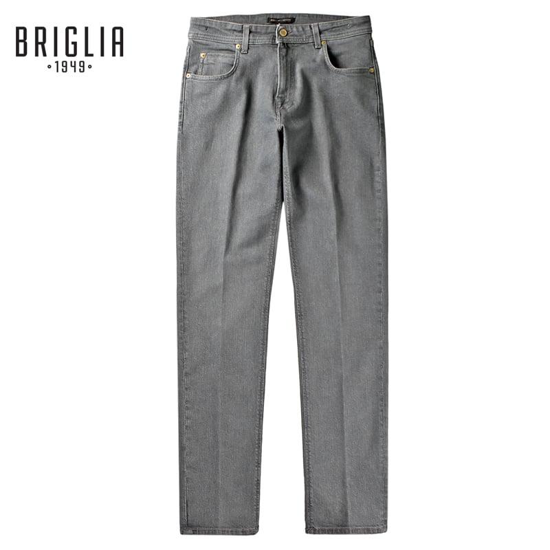 新品 BRIGLIA1949 イタリア製 ストレッチデニムパンツ XL（88cm ブリリア 1949 BRIGLIA ／ ウォッシュドコットンストレッチデニム5