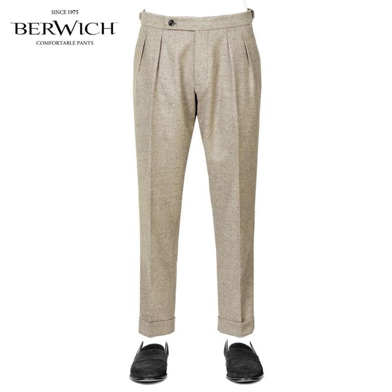 Berwich ウール　ヘリンボーン　パンツ BERWICH（ベルウィッチ） 【SALE】ベルウィッチ BERWICH ／ 25-26AW 英