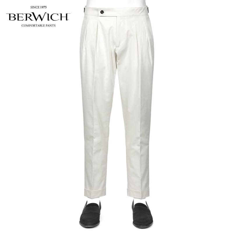 美品 ベルウィッチ 26SS スコッチ コットン ホワイト 46サイズ BERWICH（ベルウィッチ） 【SALE／返品・交換不可】ベルウィッチ