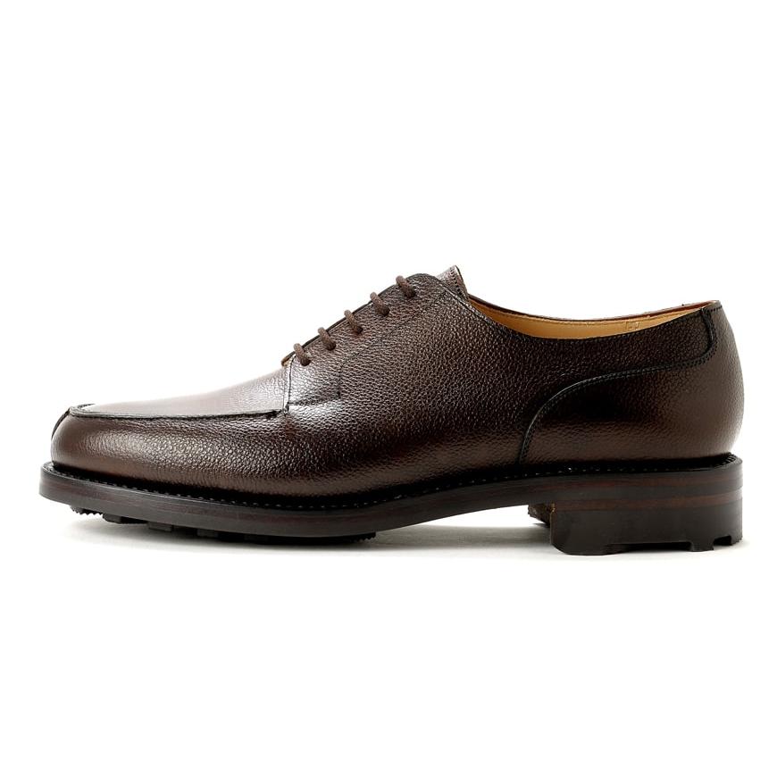 クロケット＆ジョーンズ CROCKETT＆JONES 当店別注ペブルグレインレザーUチップダービー「MORETON」（DARK BROWN／ダークブラウン）｜ikinakikonashi｜05