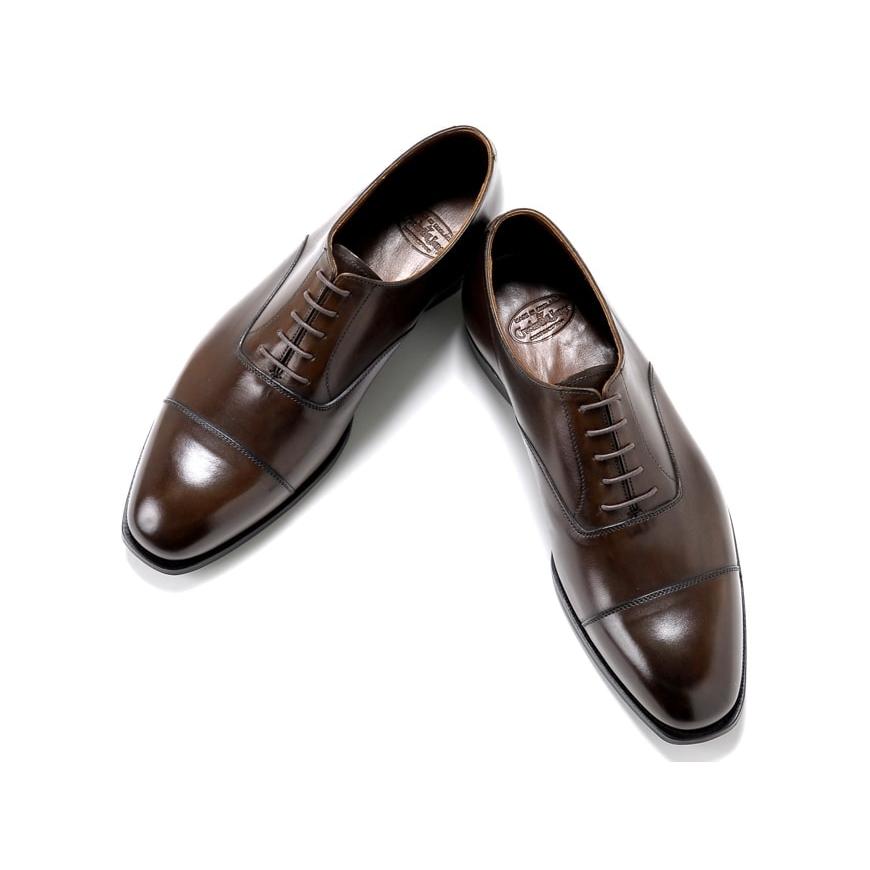 クロケット＆ジョーンズ CROCKETT＆JONES アンティークカーフストレートチップ「AUDLEY 3（HAND GRADE）」（DARK BROWN／ダークブラウン）｜ikinakikonashi｜03