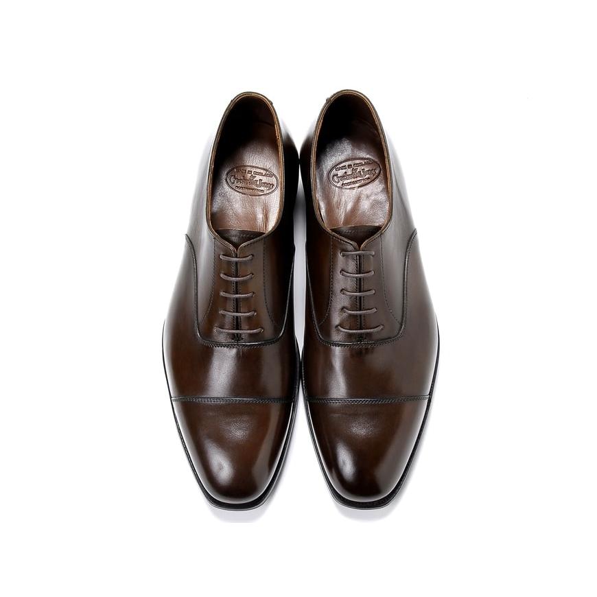 クロケット＆ジョーンズ CROCKETT＆JONES アンティークカーフストレートチップ「AUDLEY 3（HAND GRADE）」（DARK BROWN／ダークブラウン）｜ikinakikonashi｜04