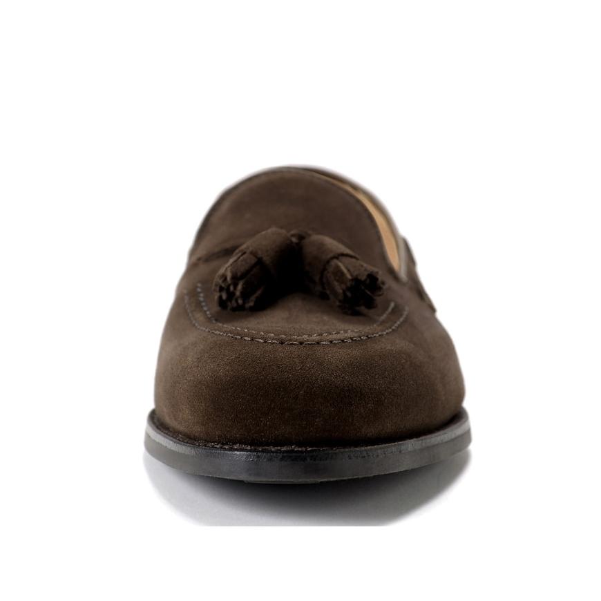 クロケット＆ジョーンズ CROCKETT＆JONES レペロスエードタッセルローファー「CAVENDISH 3」（DARK BROWN／ダークブラウン）の画像