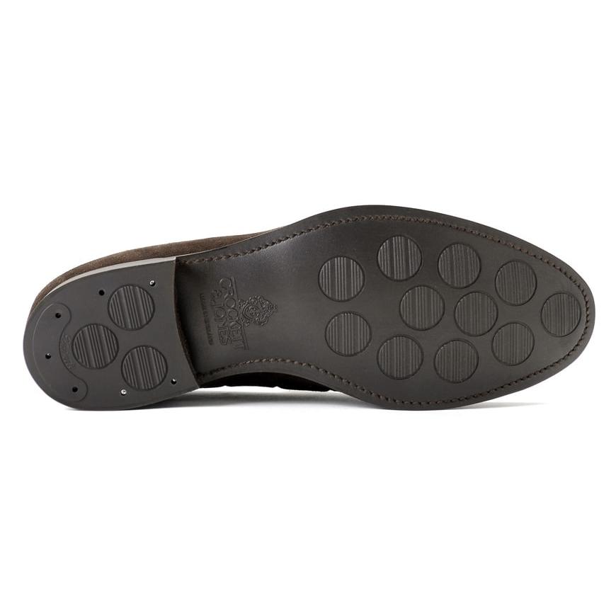 クロケット＆ジョーンズ CROCKETT＆JONES レペロスエードタッセルローファー「CAVENDISH 3」（DARK BROWN／ダークブラウン）の画像
