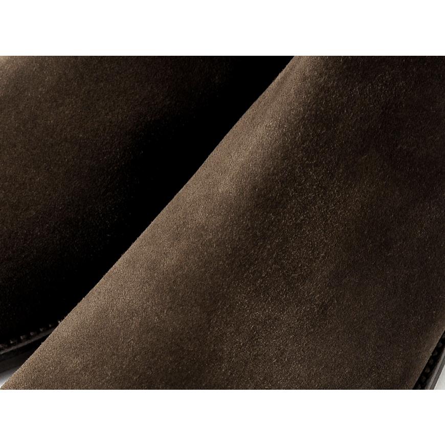 クロケット＆ジョーンズ CROCKETT＆JONES レペロスエードサイドゴアブーツ「CHELSEA 8」（DARK BROWN／ダークブラウン）の画像