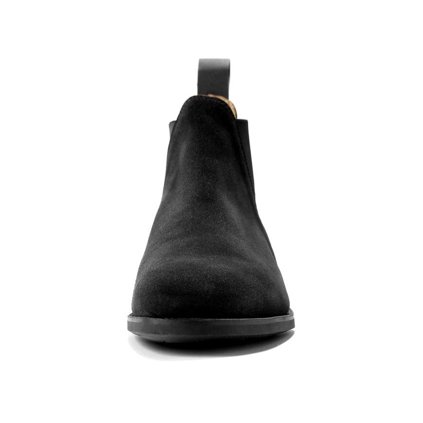 クロケット＆ジョーンズ CROCKETT＆JONES レペロスエードサイドゴアブーツ「CHELSEA 8」（BLACK／ブラック）の画像