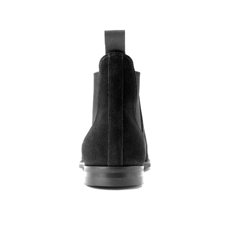 クロケット＆ジョーンズ CROCKETT＆JONES レペロスエードサイドゴアブーツ「CHELSEA 8」（BLACK／ブラック）の画像