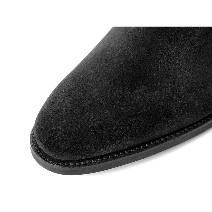 クロケット＆ジョーンズ CROCKETT＆JONES レペロスエードサイドゴアブーツ「CHELSEA 8」（BLACK／ブラック）の画像