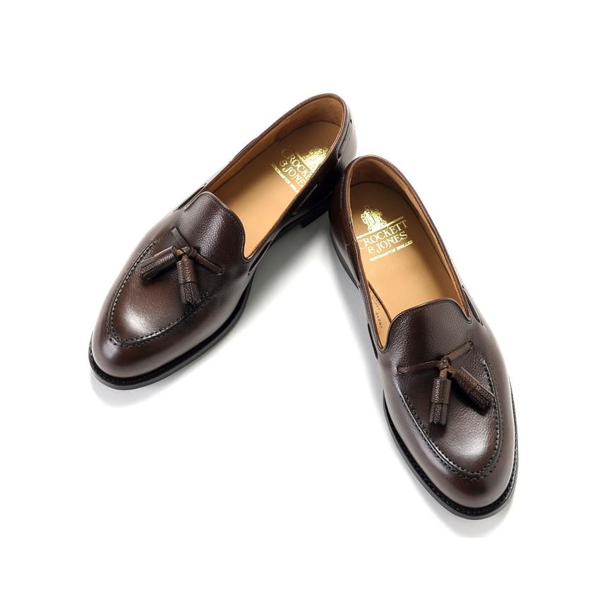 クロケット＆ジョーンズ CROCKETT＆JONES ／ 当店別注ペブルグレインレザータッセルローファー「CAVENDISH 3」（DARK BROWN／ダークブラウン）｜ikinakikonashi｜02