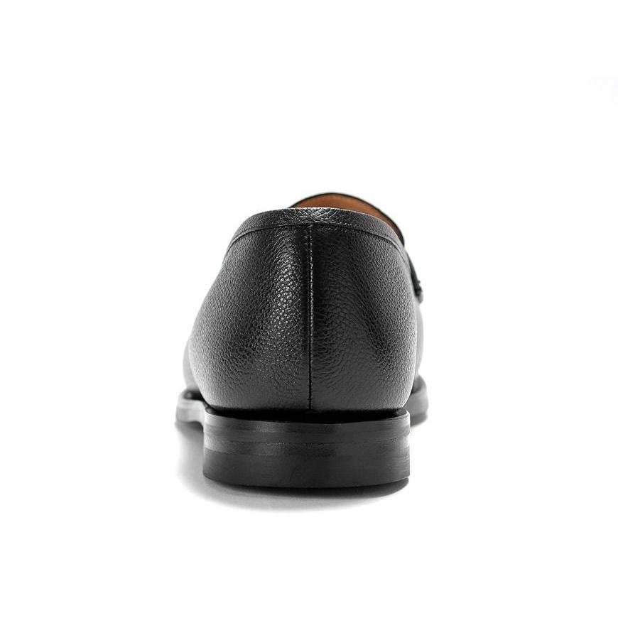 クロケット＆ジョーンズ CROCKETT＆JONES ／ 当店別注ペブルグレインレザーコインローファー「BOSTON 2」（BLACK／ブラック）の画像