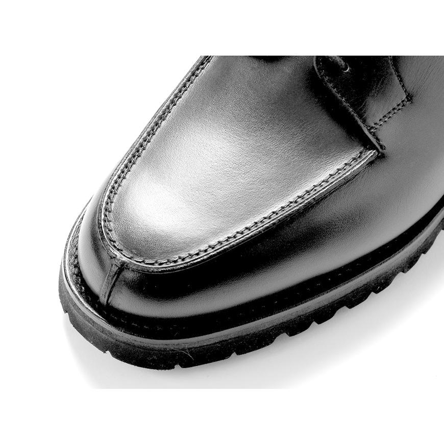 クロケット＆ジョーンズ CROCKETT＆JONES ／ 当店別注アニリンカーフUチップダービー「MORETON」（BLACK／ブラック）の画像