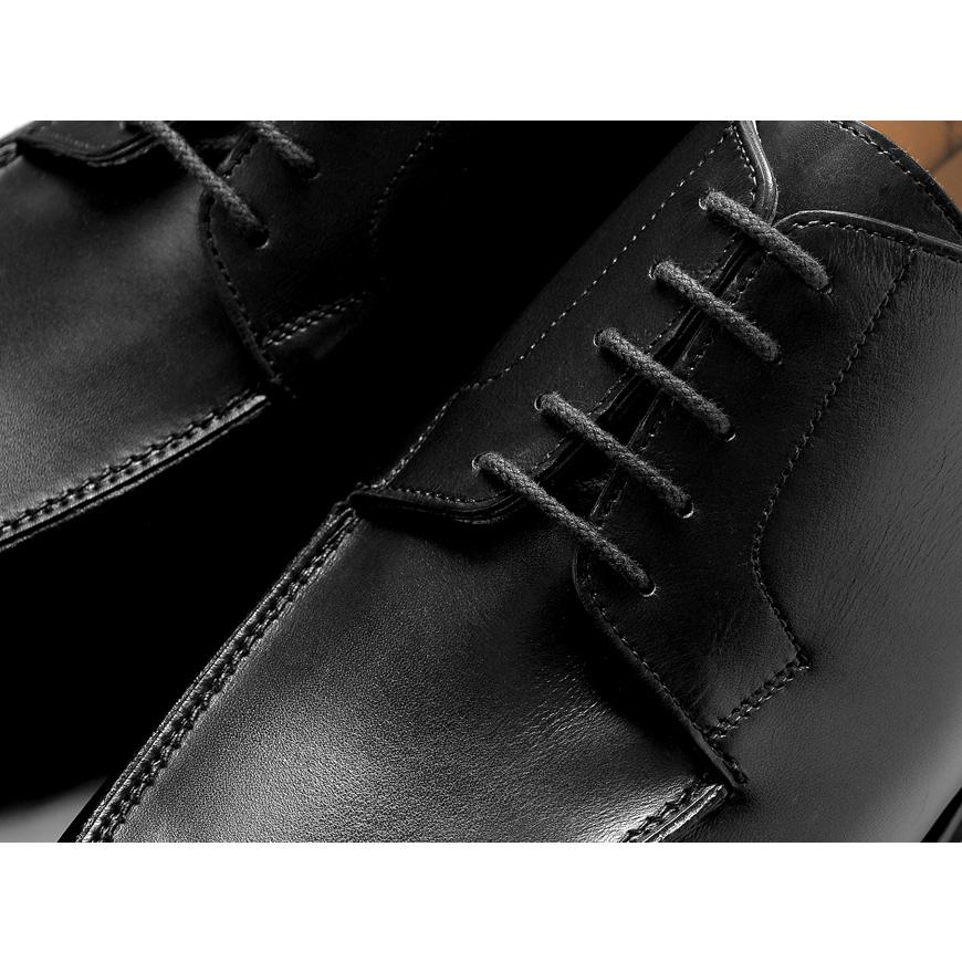 クロケット＆ジョーンズ CROCKETT＆JONES ／ 当店別注アニリンカーフUチップダービー「MORETON」（BLACK／ブラック）の画像