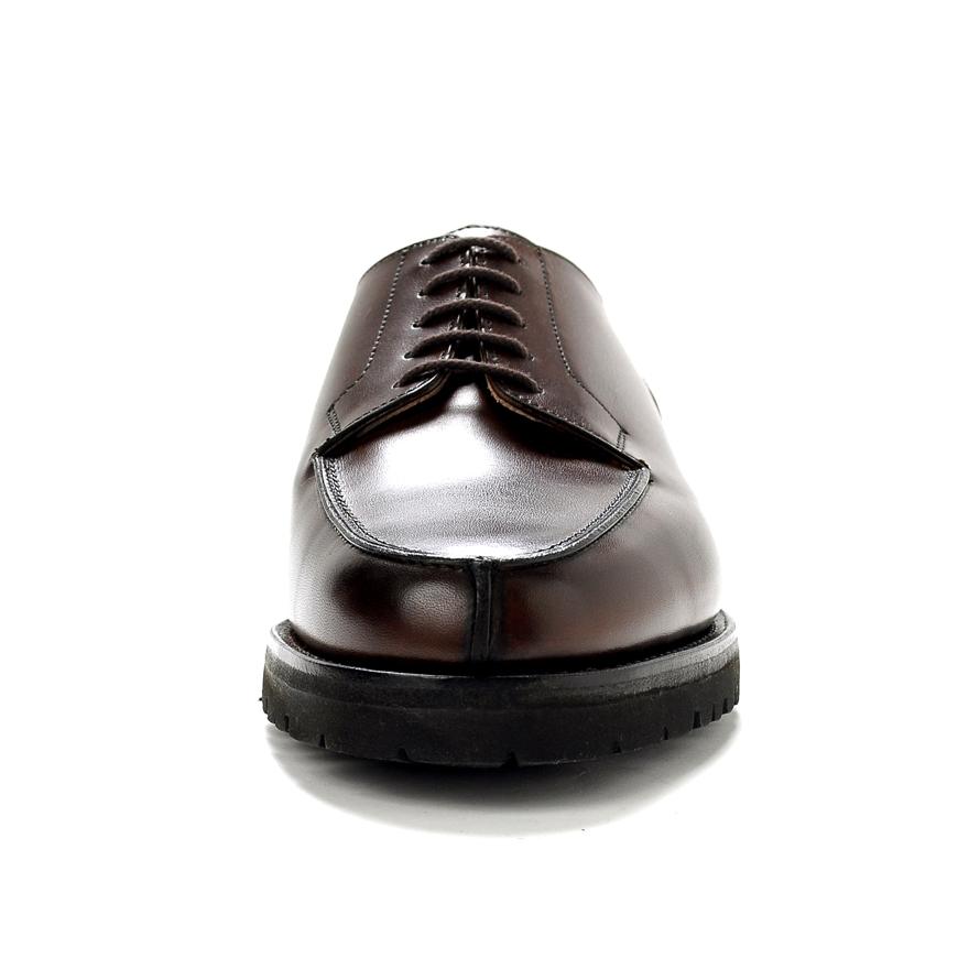 クロケット＆ジョーンズ CROCKETT＆JONES ／ 当店別注アニリンカーフUチップダービー「MORETON」（DARK BROWN／ダークブラウン）の画像