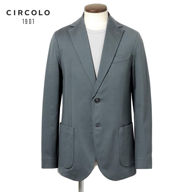 CIRCOLO1901 ジャージージャケット ブルーグレー ストレッチ 48 CIRCOLO 1901（チルコロ 1901） 【SALE】チルコロ 1901 CIRCOLO 1901