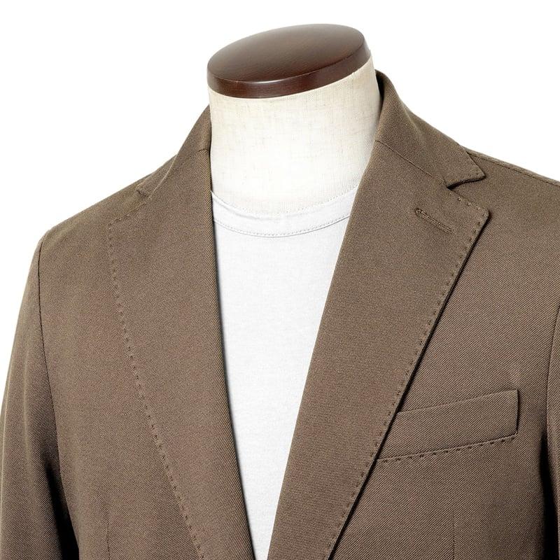 チルコロ 1901 CIRCOLO 1901 ／国内正規品／ 26SS Filo di Scoziaコットンストレッチ軽量鹿の子ジャージー2Bジャケット「CN5174」（STOOL／ブラウンの画像