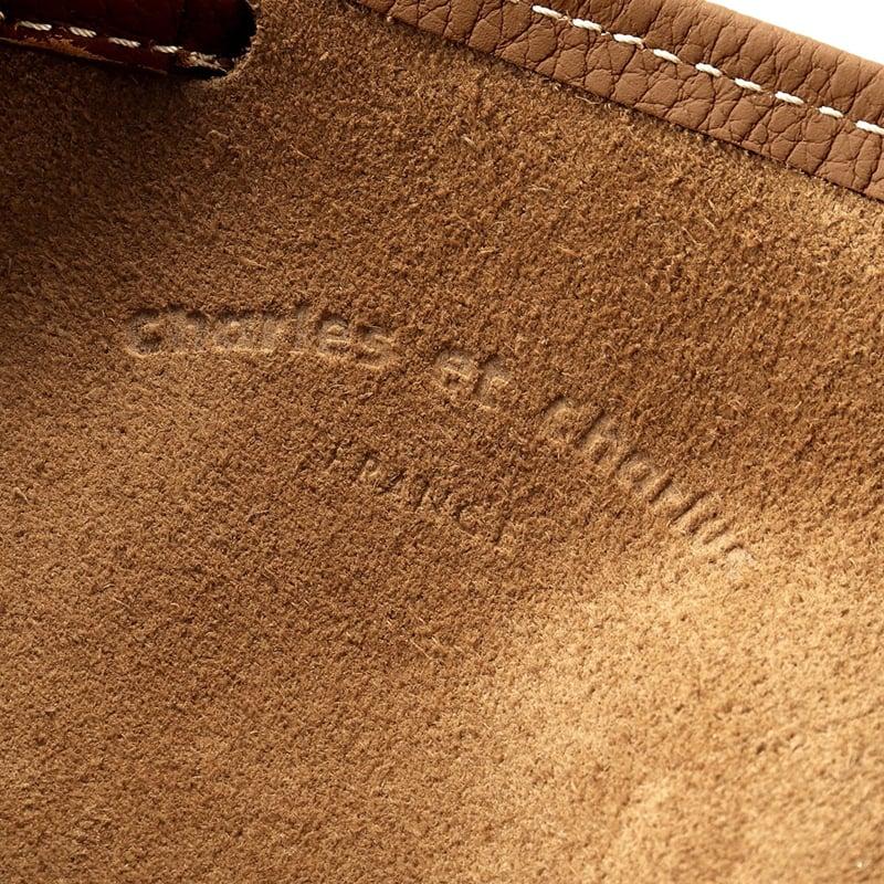 シャルル・エ・シャルリュス Charles et Charlus ／ Remy Carriatトリヨンレザードローストリングバッグ「ESCALA」（ライトブラウン）_10