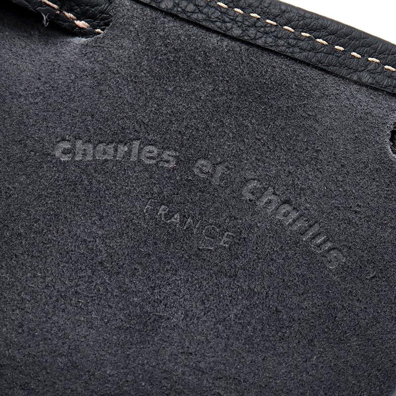 シャルル・エ・シャルリュス Charles et Charlus ／ Remy Carriatトリヨンレザードローストリングバッグ「ESCALA」（ネイビー）_10