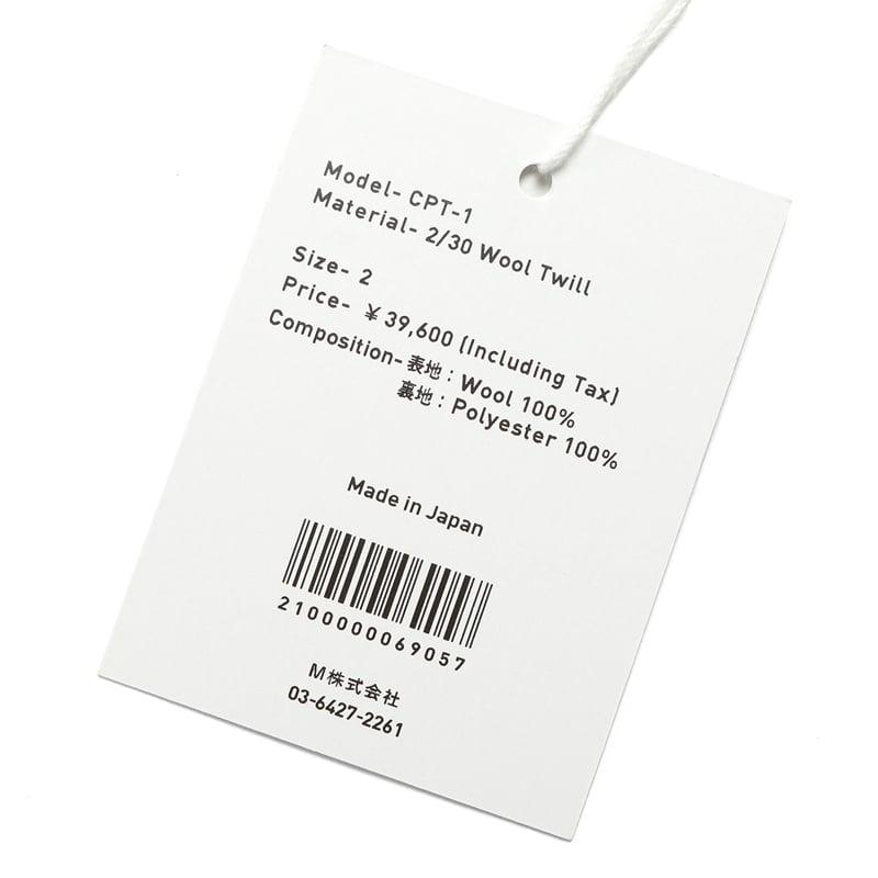 SALE】コロン ：colon ／ ウール30番手双糸ツイル2プリーツパンツ「CPT