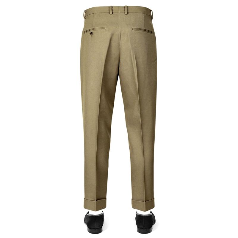 SALE】コロン ：colon ／ ウール30番手双糸ツイル2プリーツパンツ「CPT