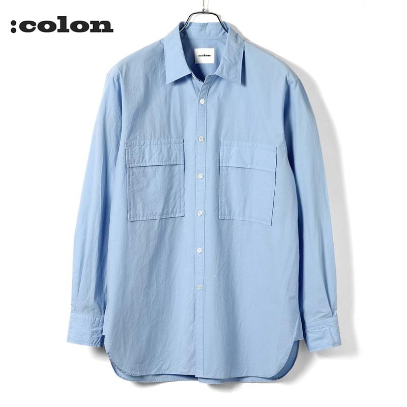 【新品】（1）:colon コロン シャツ ドレスシャツ CSH-4 CSH-4 – Wool Tropical – D.Grey / ダブルポケット シャツ