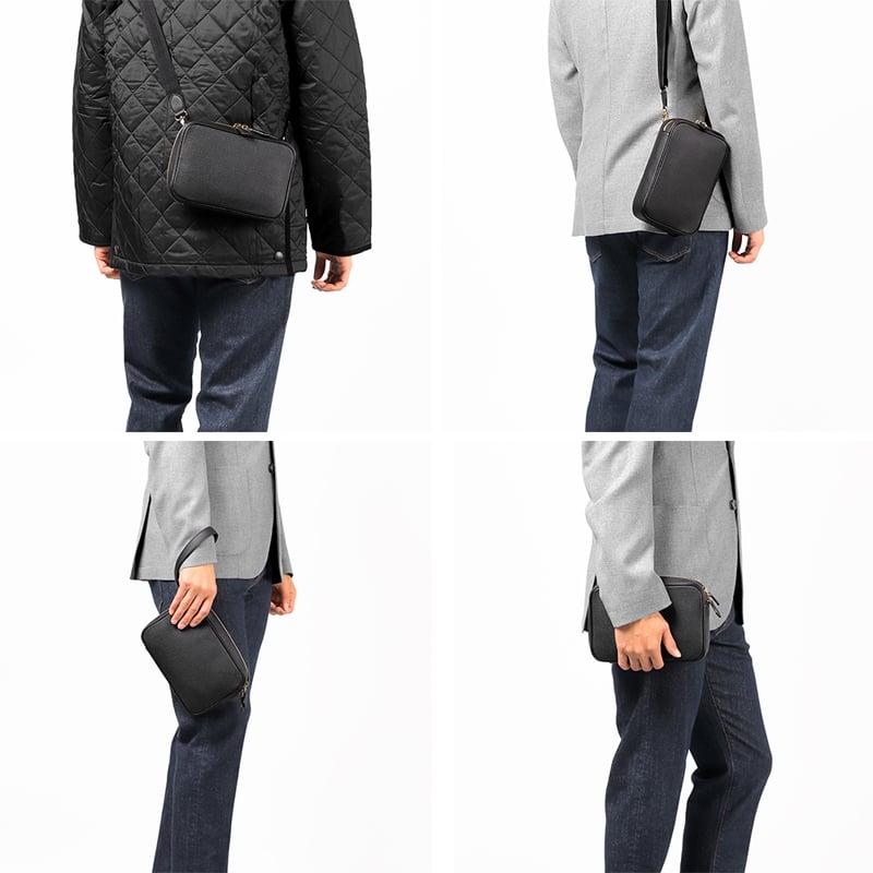 Cisei（シセイ） Cisei ／ グレインレザー3WAYミニショルダーバッグ