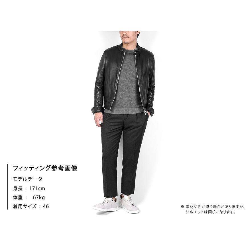 超特価】 美品☆44エンメティアンドレアEMMETIRED赤シングルレザー