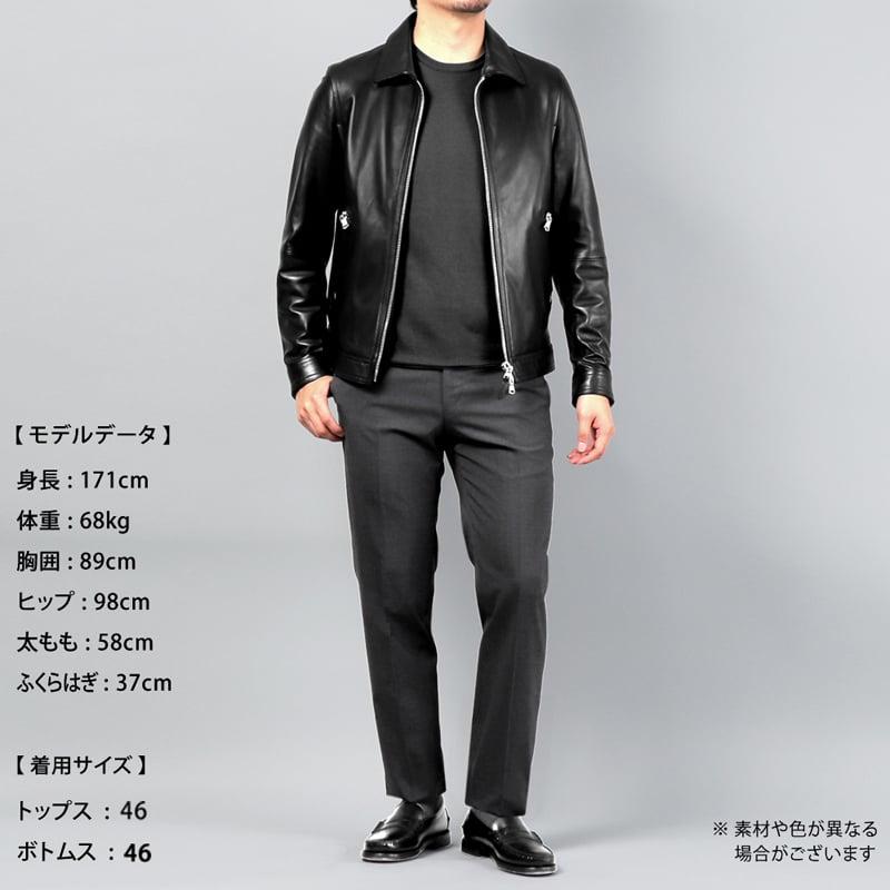EMMETI エンメティ / ラムナッパレザー襟付きシングル EMMETI エンメティ / ラムナッパレザー襟付きシングル