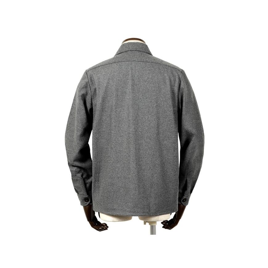【SALE】ギローバー GUY ROVER ／ 22-23AW ウールポリエステルフランネルCPOシャツ「GR310J」（グレー）／ 秋冬 メンズ イ ／ ギローバー GUY ROVER 23AW ウールポリエステルフランネルCPOシャツ GR310J グレー 秋冬 メンズ