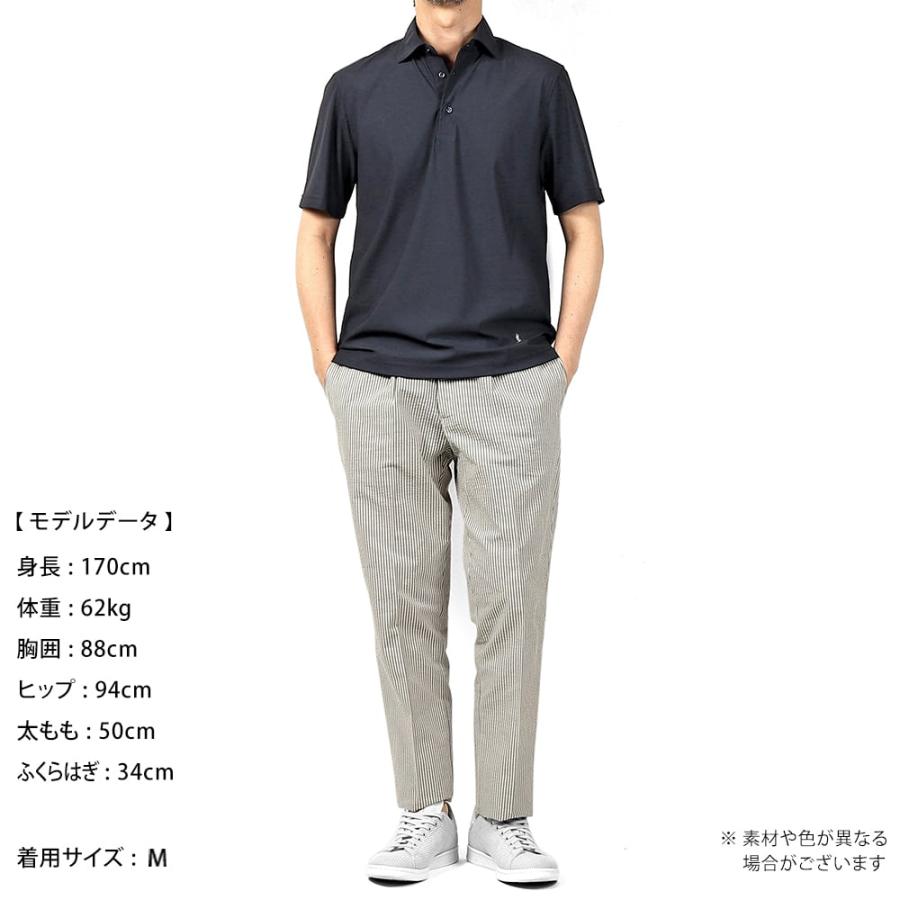 ギローバー GUY ROVER ／ 24SS スーパーストレッチナイロンワイドカラー半袖ポロシャツ「PC433」（ネイビー）｜ikinakikonashi｜11