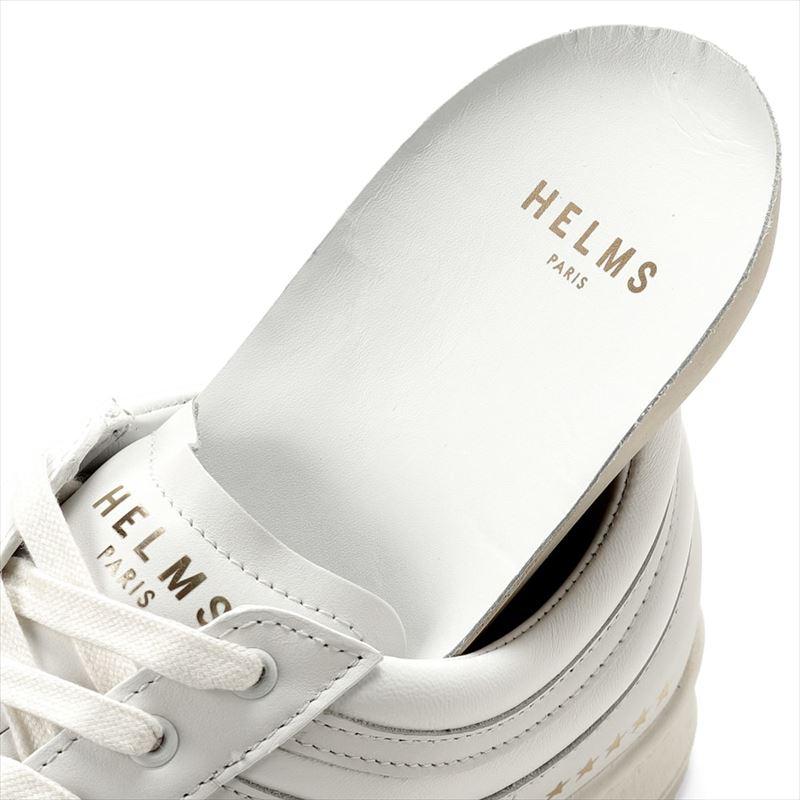 エルムパリ HELMS PARIS ／ スムースレザーレースアップスニーカー「FLYING ACE」（WHITE/WHITE／ホワイト×ホワイト）｜ikinakikonashi｜13