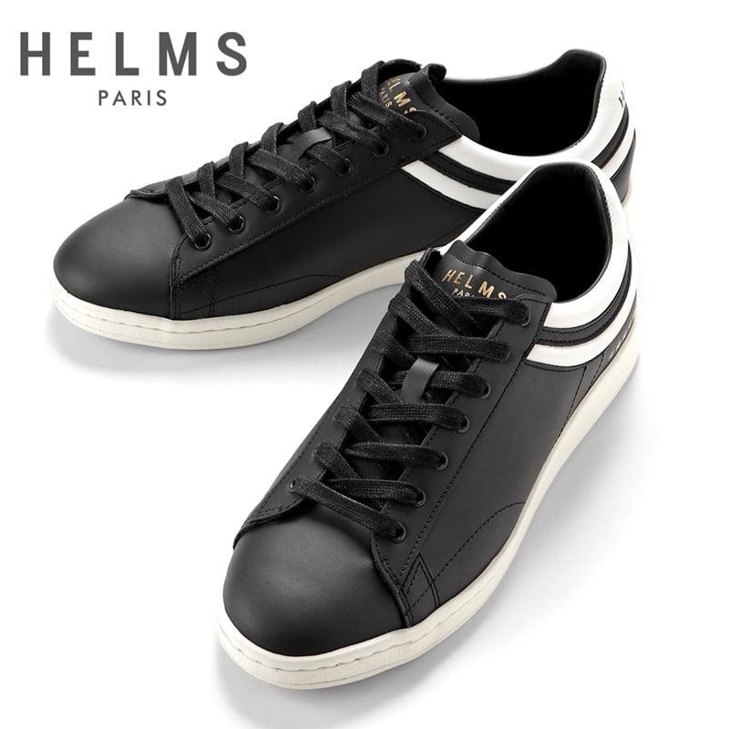 エルムパリ HELMS PARIS ／ スムースレザーレースアップスニーカー 
