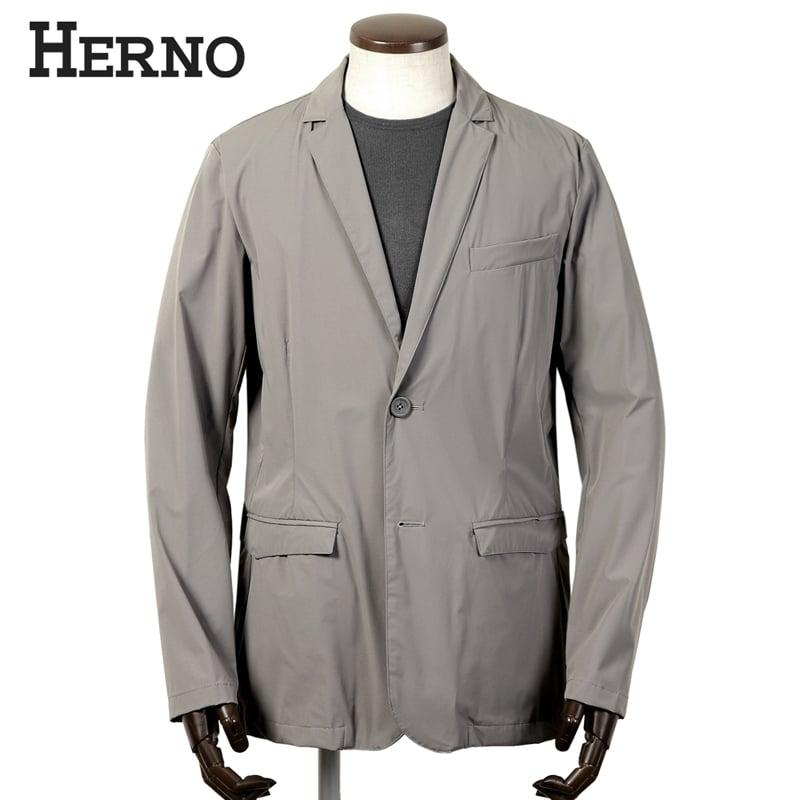 美品 ヘルノ HERNO イタリアウール テーラード ジャケット 44 グレー HERNO（ヘルノ） 【SALE】ヘルノ HERNO ／ 25SS 撥水軽量