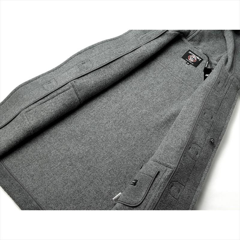 インバーティア INVERTERE ／ JOSHUA ELLISウールヘリンボーンダッフルコート「NEWTON ABBOT LONG」（GREY／ミディアムグレー）｜ikinakikonashi｜03