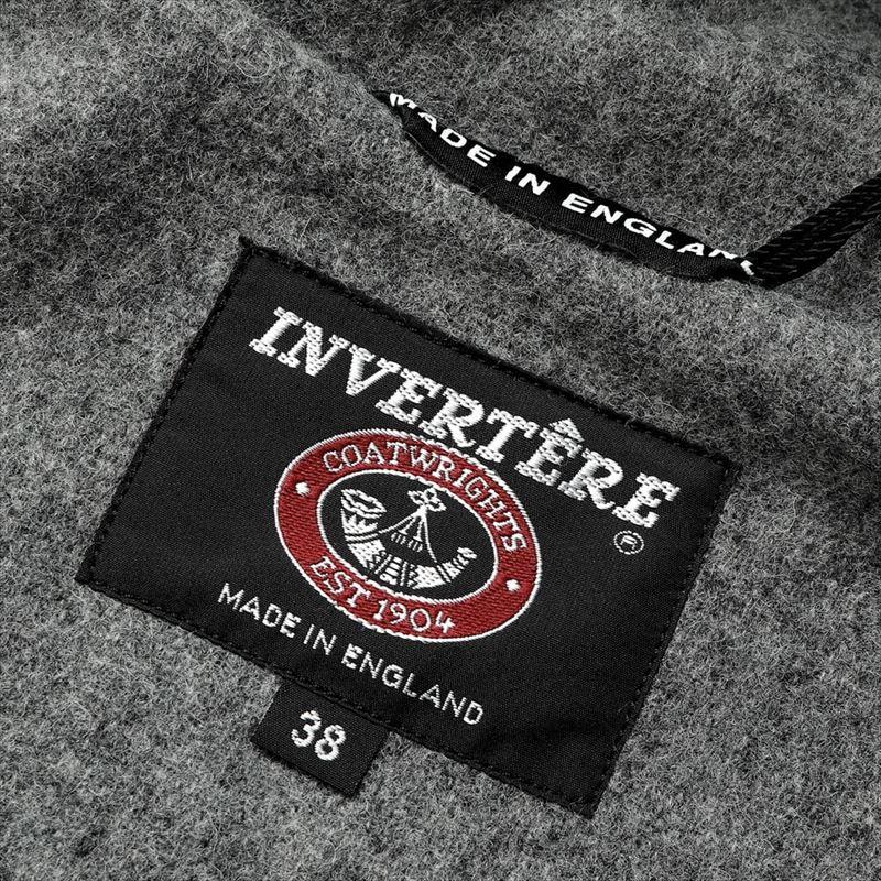 インバーティア INVERTERE ／ JOSHUA ELLISウールヘリンボーンダッフルコート「NEWTON ABBOT LONG」（GREY／ミディアムグレー）｜ikinakikonashi｜10