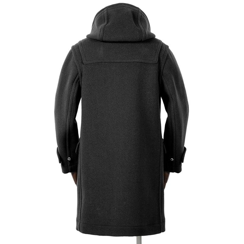 インバーティア INVERTERE ／ JOSHUA ELLISウールヘリンボーンダッフルコート「NEWTON ABBOT REGULAR FIT」（BLACK／ブラック）の画像