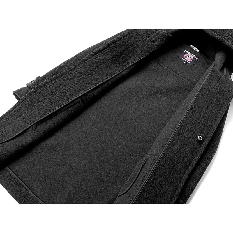 インバーティア INVERTERE ／ JOSHUA ELLISウールヘリンボーンダッフルコート「NEWTON ABBOT REGULAR FIT」（BLACK／ブラック）の画像