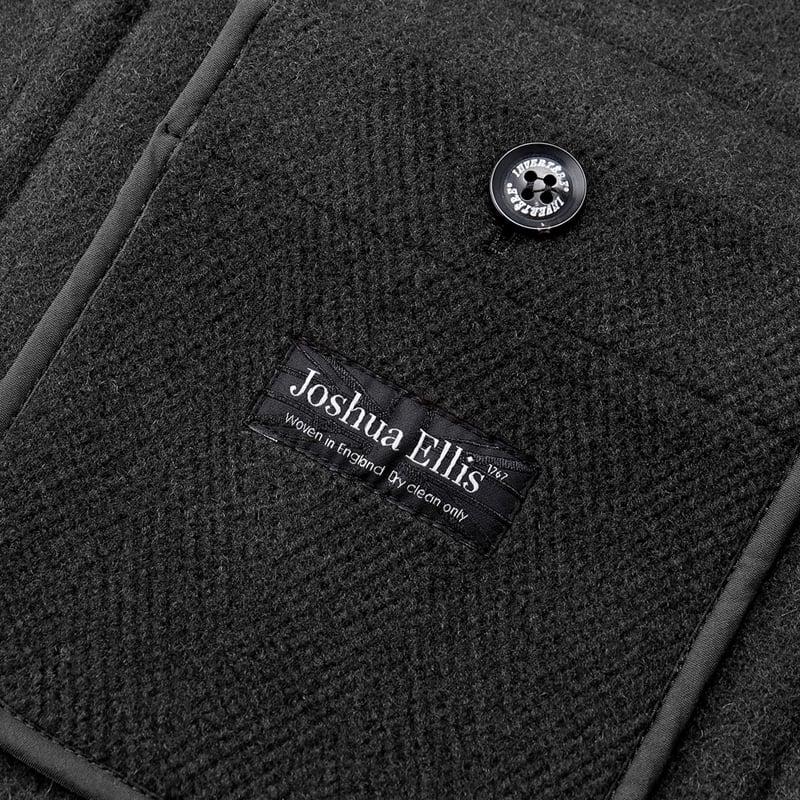 インバーティア INVERTERE ／ JOSHUA ELLISウールヘリンボーンダッフルコート「NEWTON ABBOT REGULAR FIT」（BLACK／ブラック）の画像