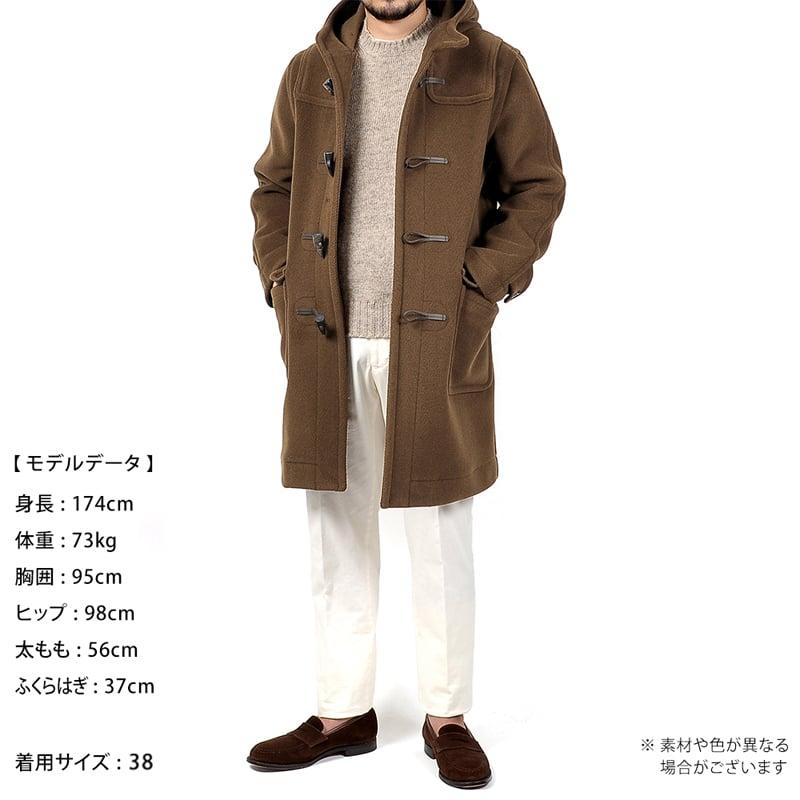 インバーティア INVERTERE ／ JOSHUA ELLISウールヘリンボーンダッフルコート「NEWTON ABBOT REGULAR FIT」（ORANGE／オレンジ）の画像