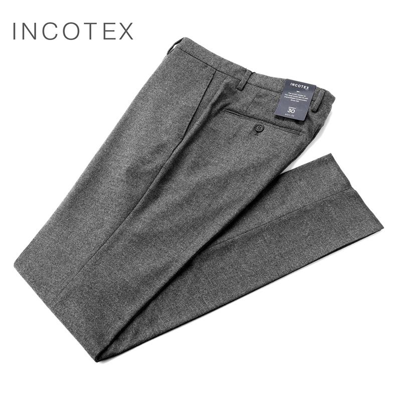 INCOTEX（インコテックス） INCOTEX／ ウールフランネルノープリーツ