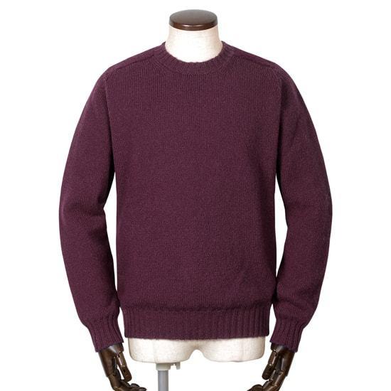 ジャミーソンズ Jamieson S シェトランドウールクルーネックニット Mk8c ダークパープル 秋冬 メンズ 英国 Jms 粋な着こなしヤフー店 通販 Yahoo ショッピング