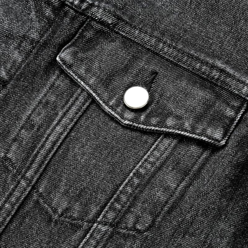 ジーニック JEANIK ／ ウォッシュドコットンブラックデニム