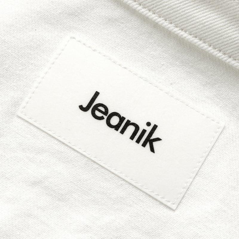 ジーニック JEANIK ／ ウォッシュドコットンホワイトデニムジャケット「JEANIK0103」（ホワイト）｜ikinakikonashi｜12