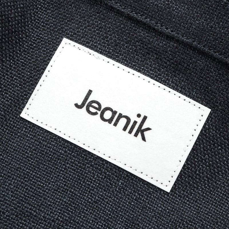 ジーニック JEANIK ／ 24SS 当店別注リネンキャンバストラッカージャケット「JEANIK0103-LIEX」（ネイビー）｜ikinakikonashi｜12