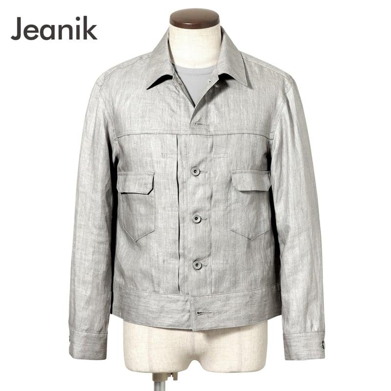 ジーニック JEANIK ／ 墨染めリネンツイルトラッカージャケット