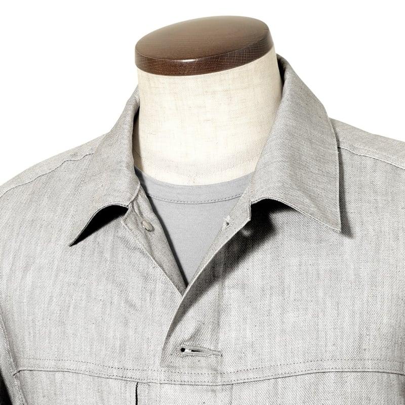 ジーニック JEANIK ／国内正規品／ 26SS 墨染めリネンツイルトラッカー