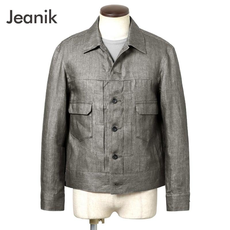ジーニック JEANIK ／国内正規品／ 26SS 墨染めリネンツイルトラッカー