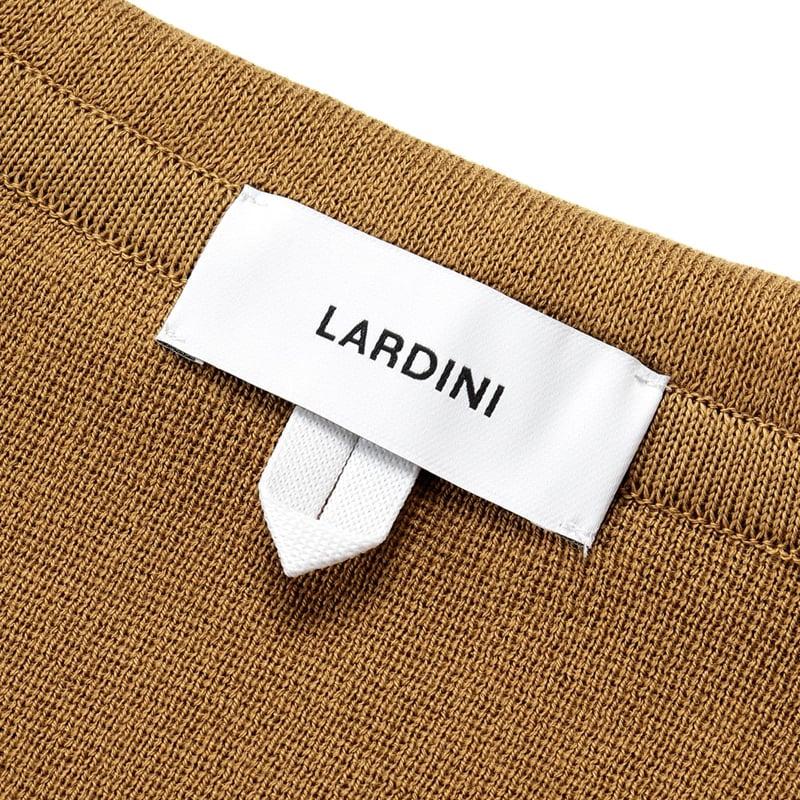 ラルディーニ LARDINI ／国内正規品／ 26SS コットン平編み2Bニットジャケット「LJM56」（キャメル）の画像